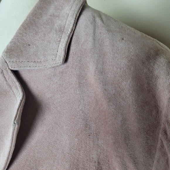 [SOLD]Western Jacket W 12 Pink Suede Leather Fringe Cowgirl 80s Rodeo Cowboy - Picture 9 of 10